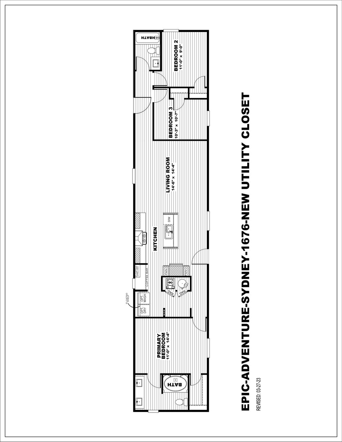 The SYDNEY 8016-1076 Floor Plan
