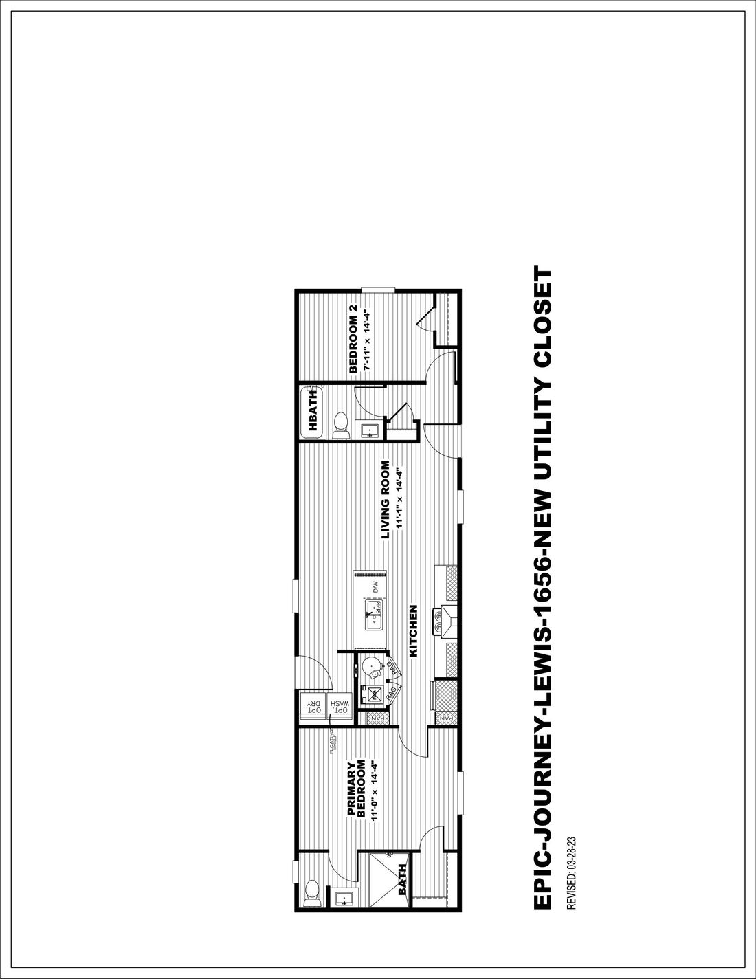 The LEWIS 6016-1056 Floor Plan