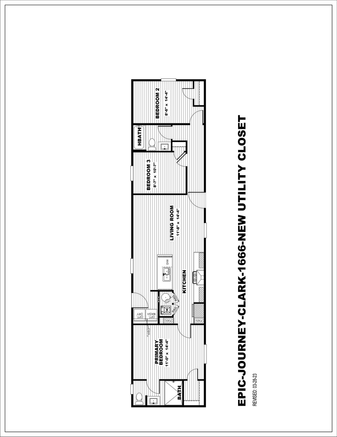 The CLARK 7016-1066 Floor Plan