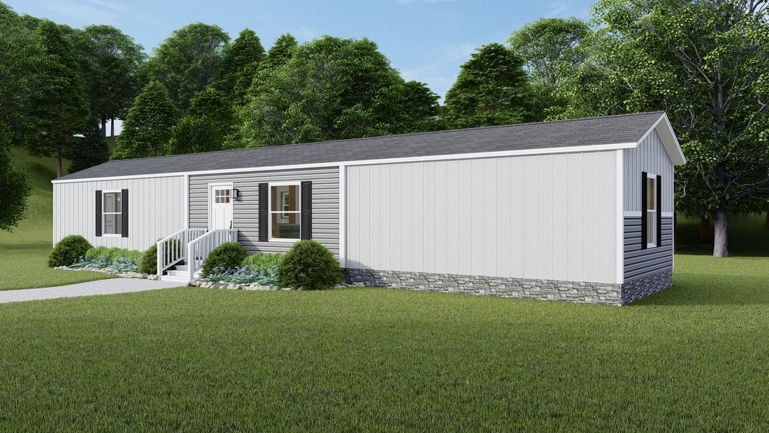 The TUSCANY 7216-1068 Exterior. This Manufactured Mobile Home features 2 bedrooms and 2 baths.
