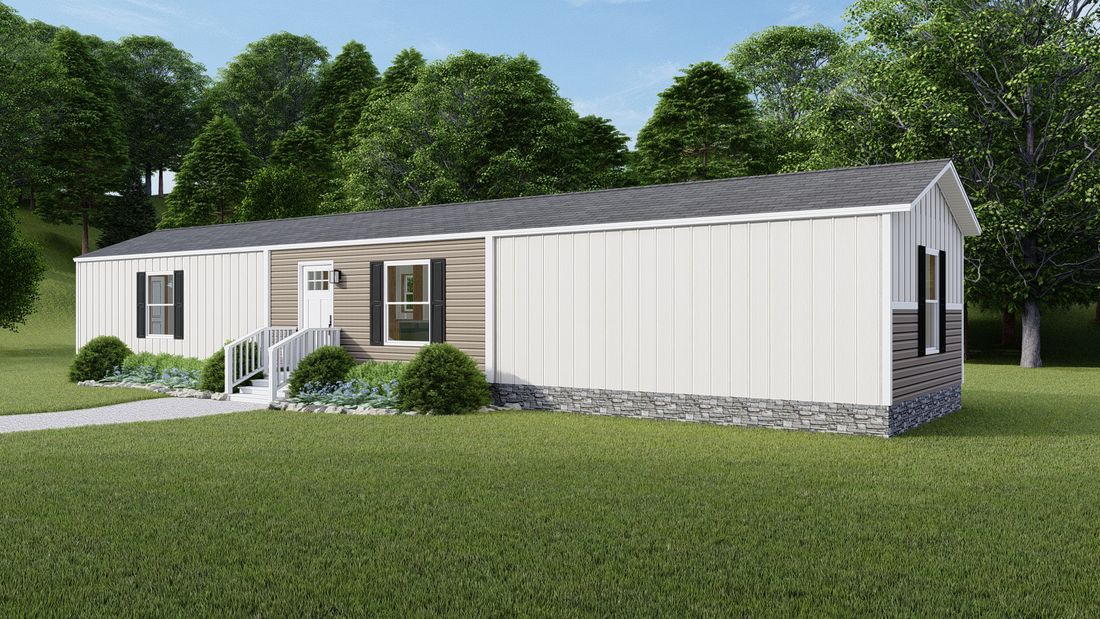 The TUSCANY 7216-1068 Exterior. This Manufactured Mobile Home features 2 bedrooms and 2 baths.