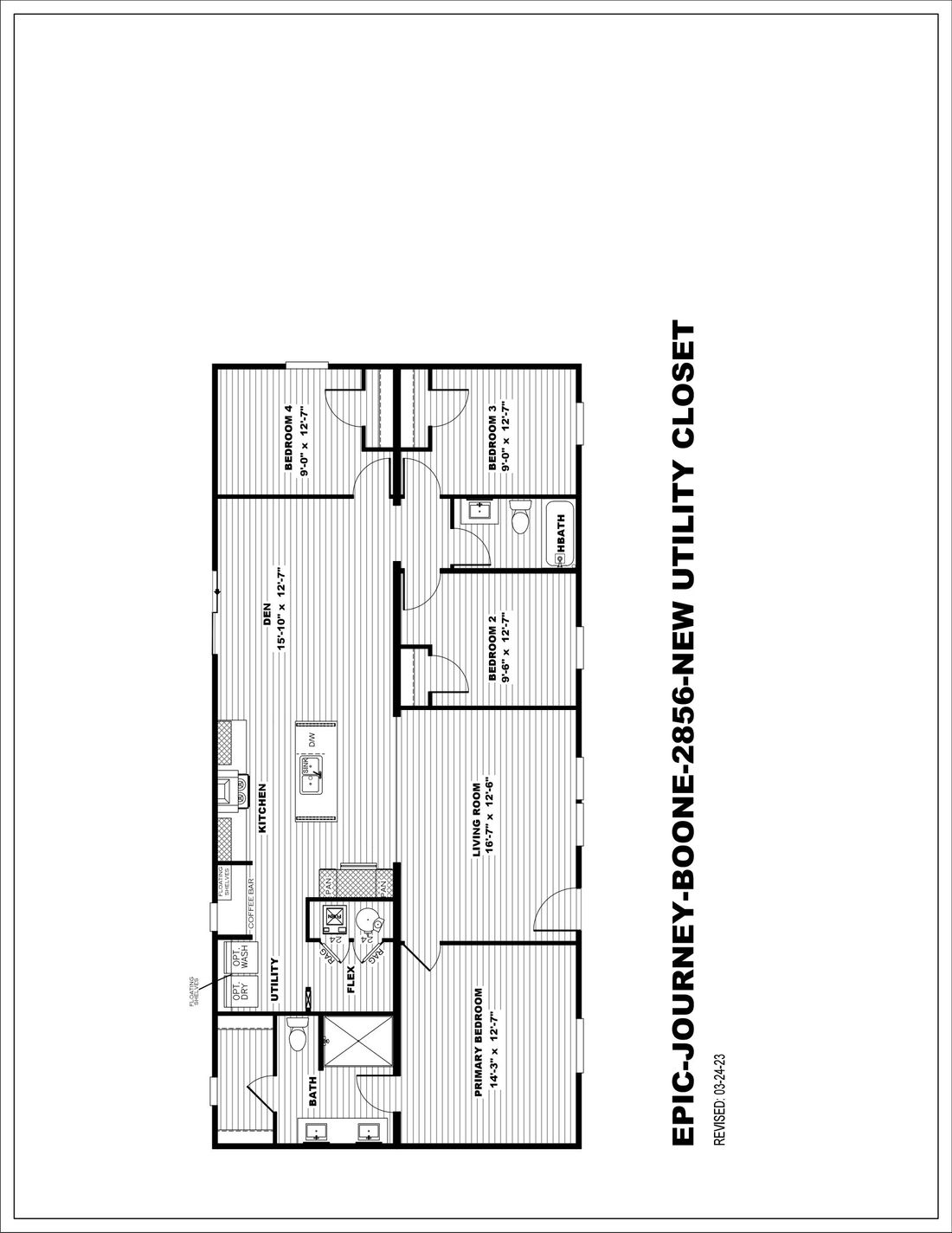 The BOONE 5628-1156 Floor Plan
