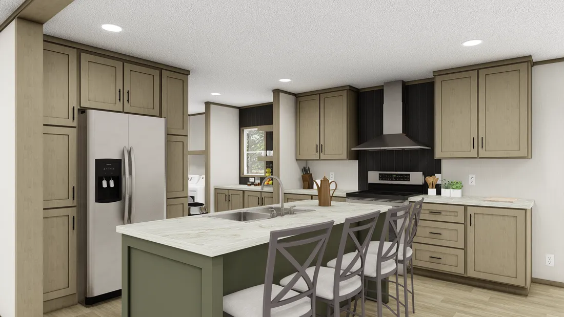 The DESOTO 4828-1148 Kitchen. This Manufactured Mobile Home features 3 bedrooms and 2 baths.
