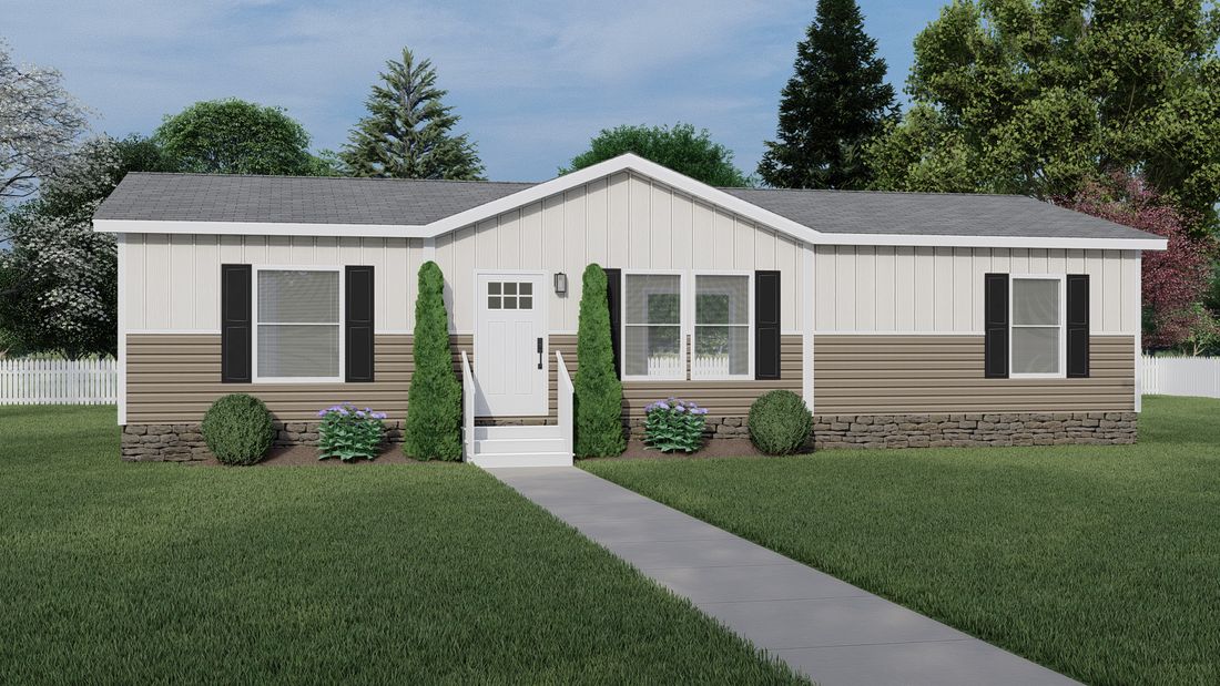 The DESOTO 4828-1148 Exterior. This Manufactured Mobile Home features 3 bedrooms and 2 baths.