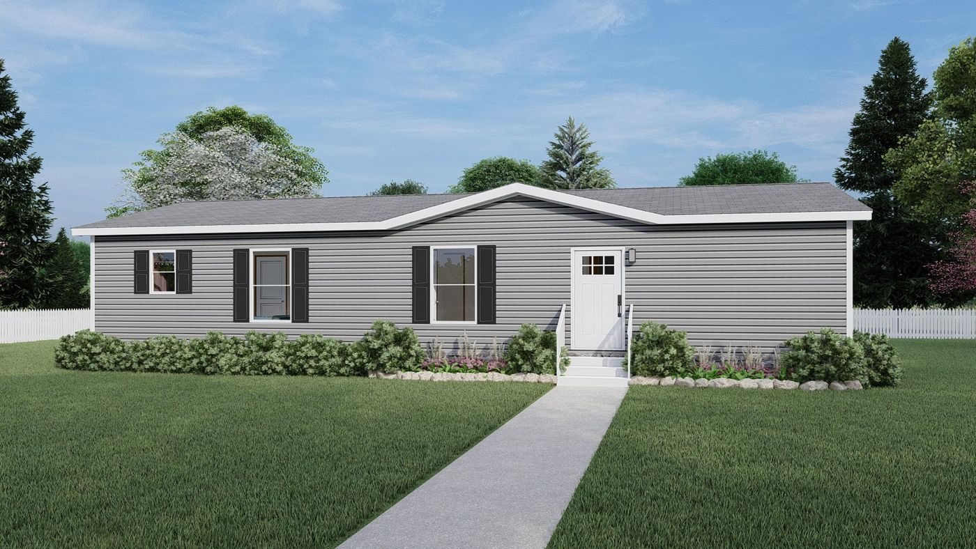 Basic - Flint. The COOK Exterior. This Manufactured Mobile Home features 3 bedrooms and 2 baths.