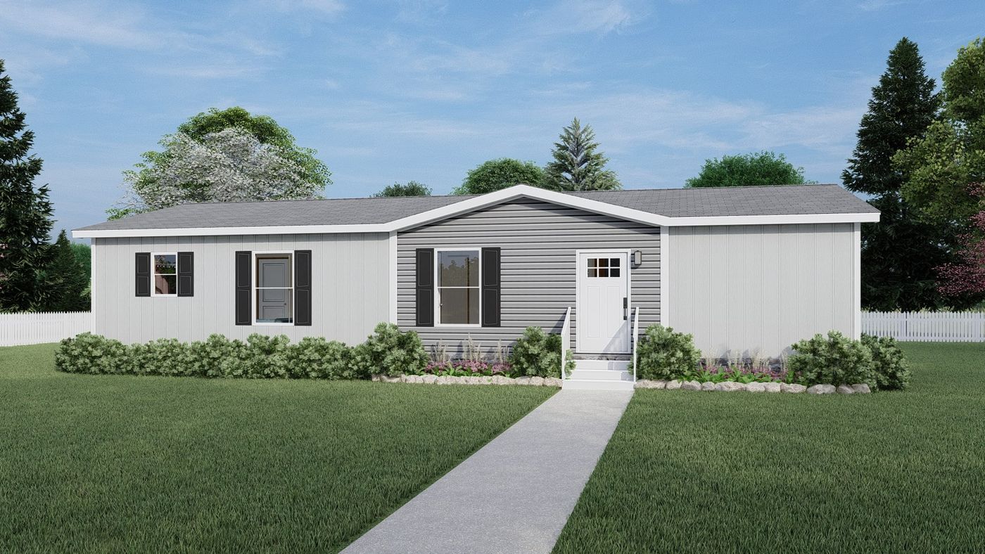 Colonial - Flint. The COOK Exterior. This Manufactured Mobile Home features 3 bedrooms and 2 baths.