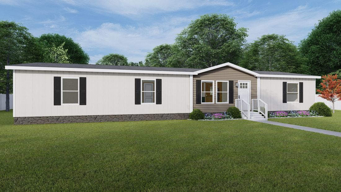The MOROCCO 6828-2301 Exterior. This Manufactured Mobile Home features 4 bedrooms and 2 baths.