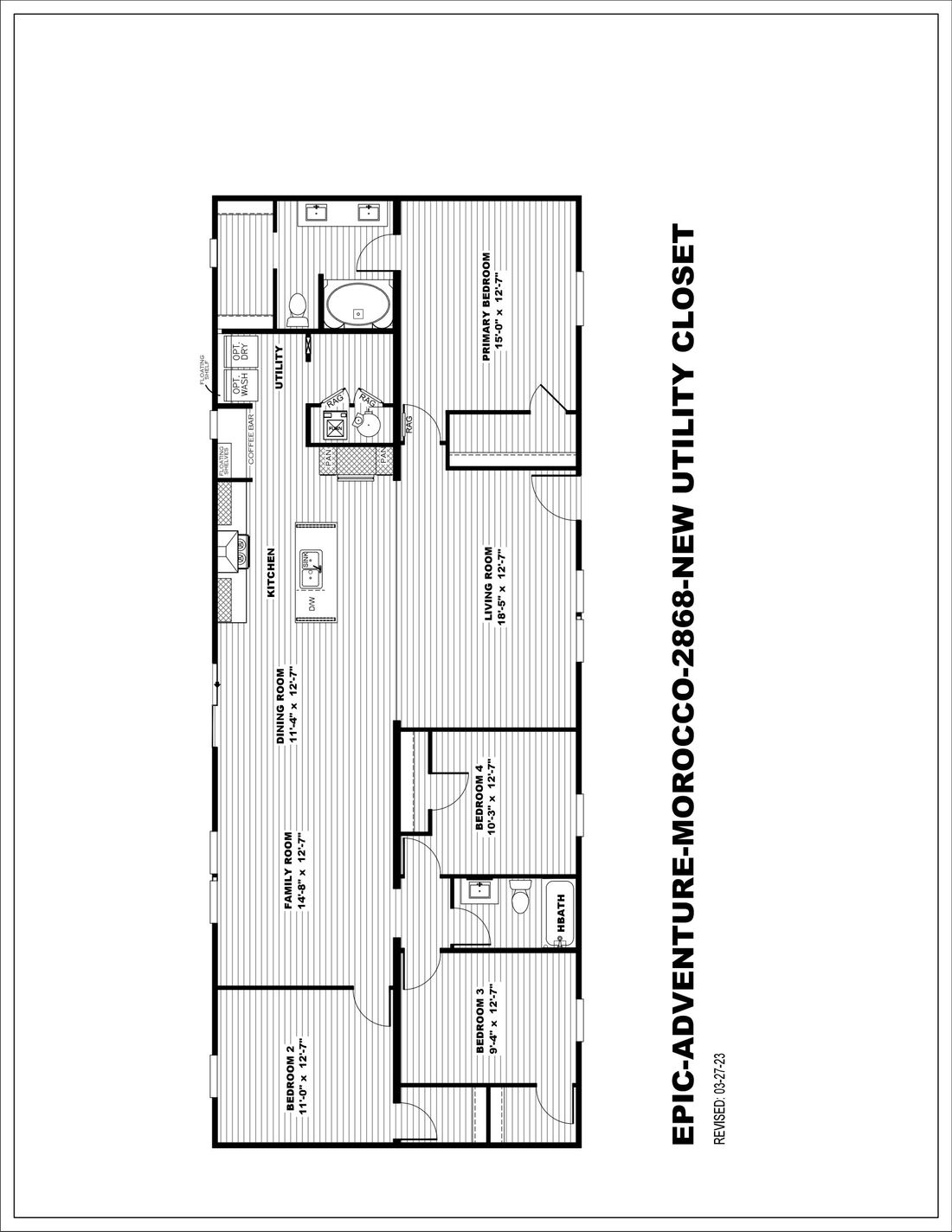 The MOROCCO 6828-2301 Floor Plan