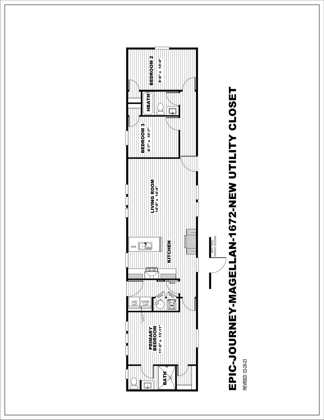 The MAGELLAN 7616-1172 Floor Plan