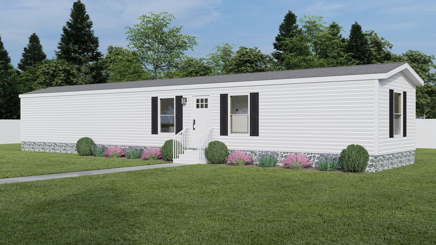 The DIAS 7014-1466 Exterior. This Manufactured Mobile Home features 3 bedrooms and 2 baths.