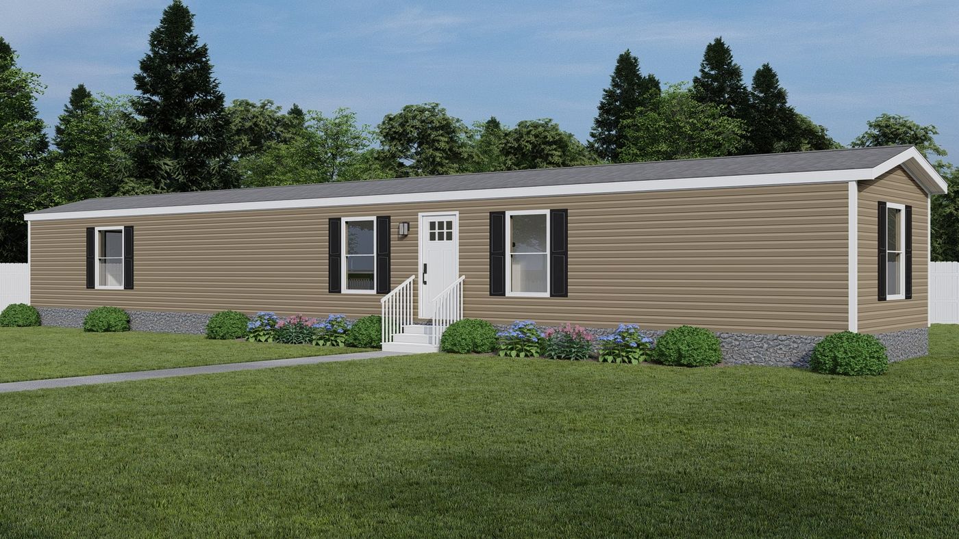 The ERIKSON 8014-1476 Exterior. This Manufactured Mobile Home features 3 bedrooms and 2 baths.