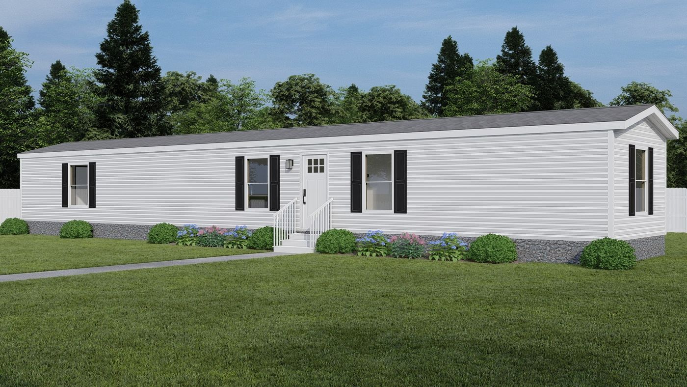 The ERIKSON 8014-1476 Exterior. This Manufactured Mobile Home features 3 bedrooms and 2 baths.